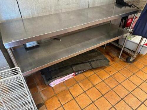 48" X 12" TWO TIER STAINLESS RISER.