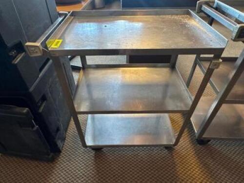 THREE TIER STAINLESS UTILITY CART