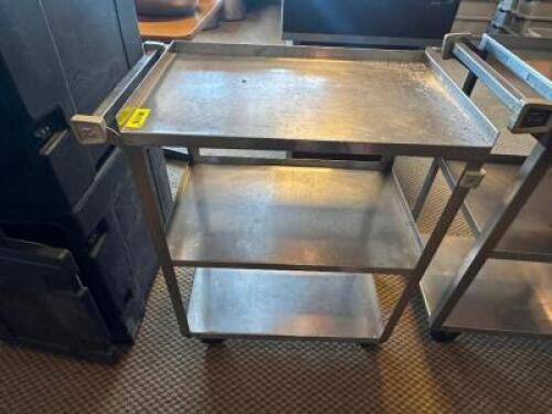 THREE TIER STAINLESS UTILITY CART