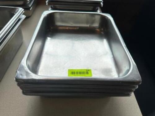 (4) HALF SIZE STAINLESS INSERTS