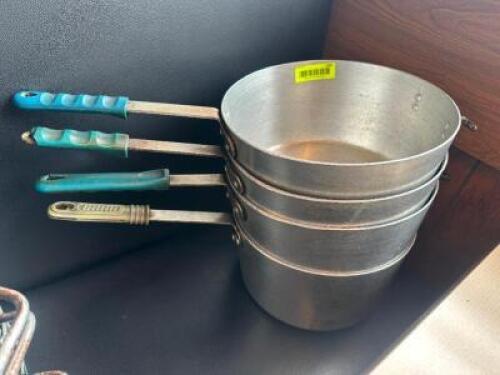 (4) 10" SAUCE POTS