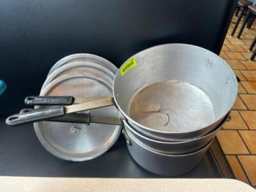 (3) 10" SAUCE POTS