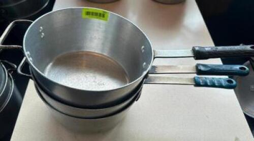 (3) 10" SAUCE POTS