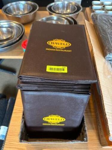 (1) LOT OF HAVELI MENU COVERS / MENUS