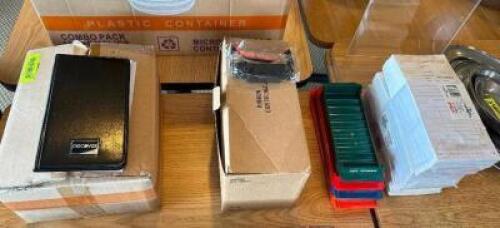 (1) LOT OF CHECK KEEPERS AND RESTAURANT TICKETS.