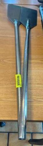 (2) LONG HANDLE STAINLESS KETTLE STIRRERS