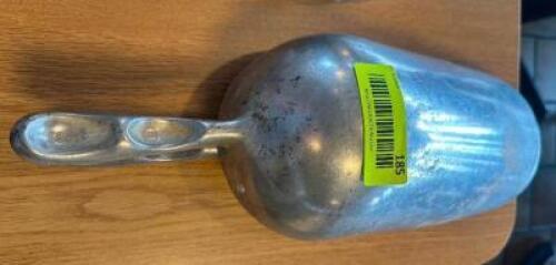 (2) LARGE METAL ICE / INGREDIENTS SCOOPS