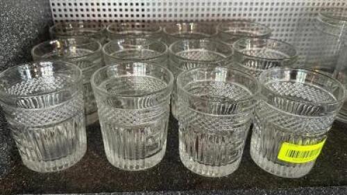 (12) LIBBEY RADIANT DOUBLE OLD FASHION GLASSES.