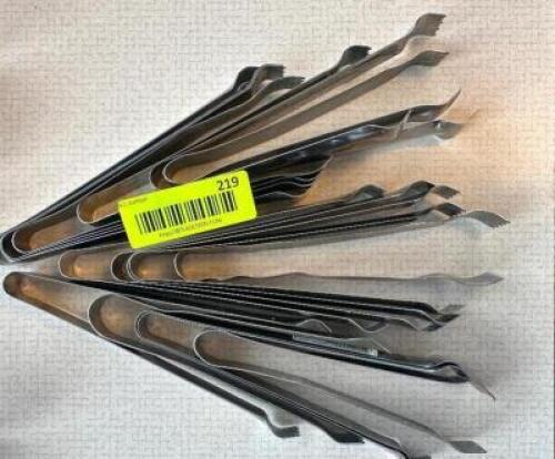 (10) SMALL STAINLESS TONGS