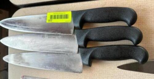 (3) KITCHEN KNIVES
