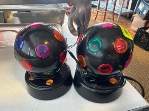 (2) LED DISCO CLUB LIGHTS.