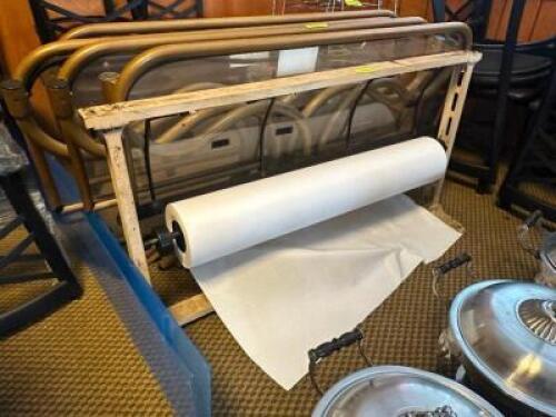 ROLL PAPER DISPENSER W/ PARTIAL ROLL