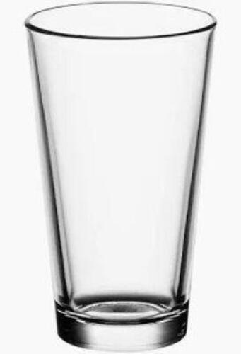 (24) QUALITE 16 OZ MIXING GLASSES ( NEW )