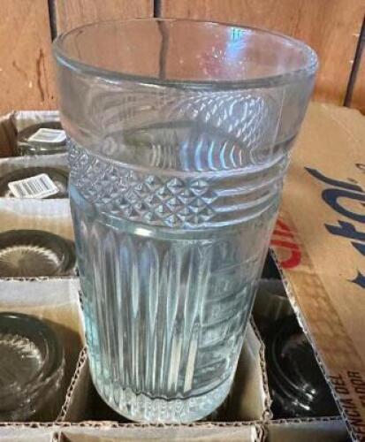 (24) LIBBY RADIANT CUT 15 OZ GLASSES