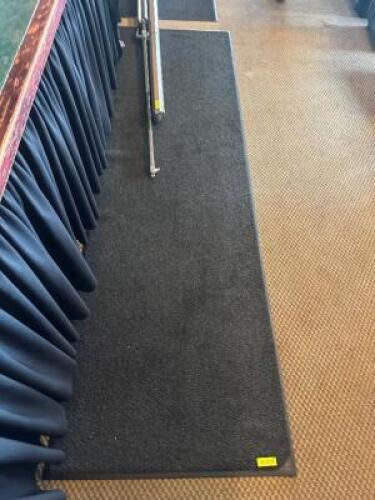 (2) 8' X 24" BLACK PLASTIC TRAFFIC MATS.