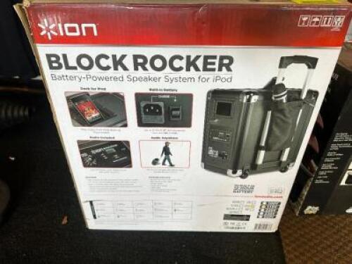 ION BLOCK ROCKET BATTERY POWERED SPEAKER SYSTEM
