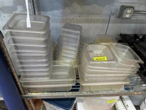 (1) LOT OF PLASTIC INSERTS AND LIDS.