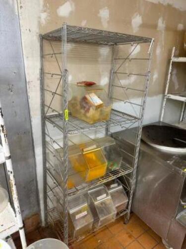 36" X 18" FIVE TIER WIRE RACK