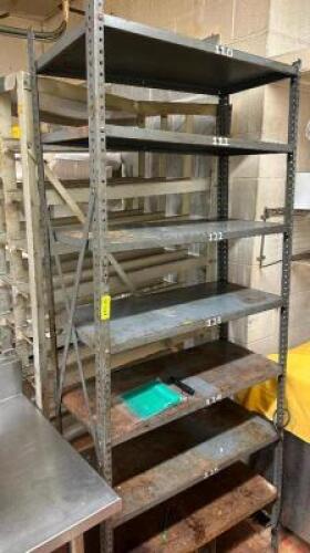 36" X 12" METAL STORAGE SHELF.