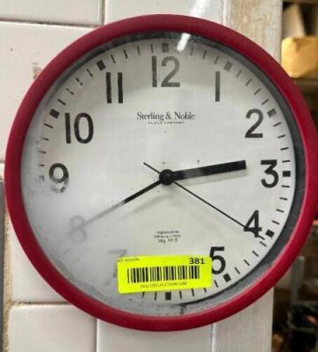 (2) 10" WALL CLOCKS.