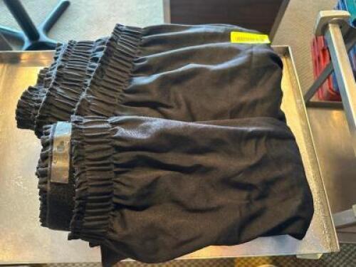 (3) BLACK TABLE SKIRTS