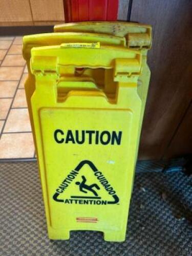 (3) WET FLOOR SIGNS