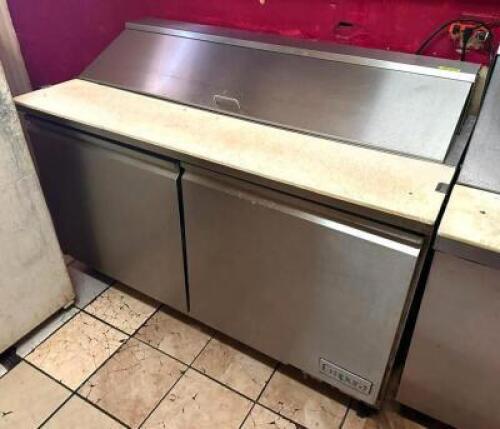 60" REFRIGERATED SANDWICH PREP TABLE COOLER
