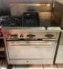 3-BURNER GAS RANGE WITH OVEN, STOVETOP, CHARBROILER AND GRIDDLE