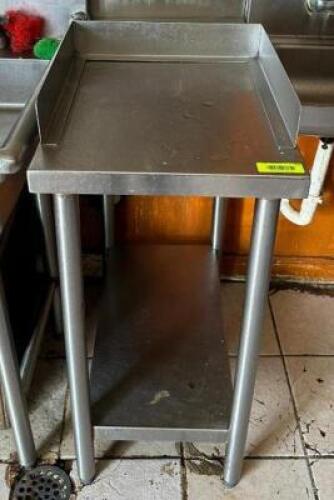 16" STAINLESS TABLE WITH UNDERSHELF