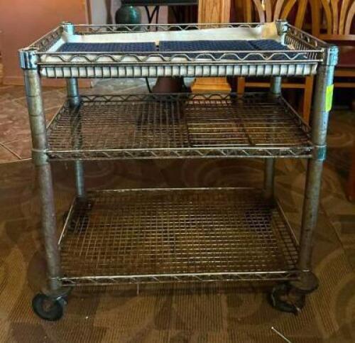 3-TIER WIRE CART