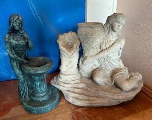(2) FOUNTAIN STATUES
