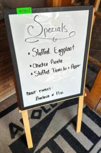 DOUBLE SIDED DRY ERASE SIGNBOARD