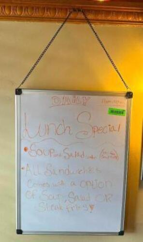 HANGING DRY ERASE BOARD