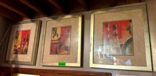 3PC FRAMED PRINT SET