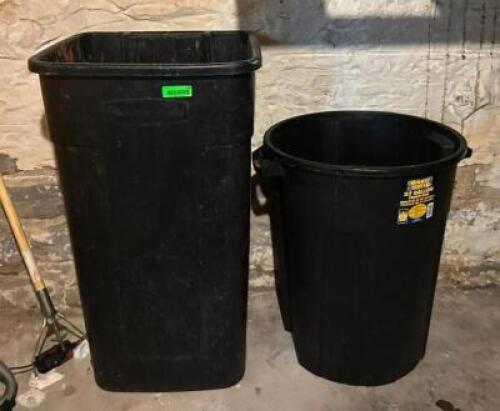 (2) TRASH BINS