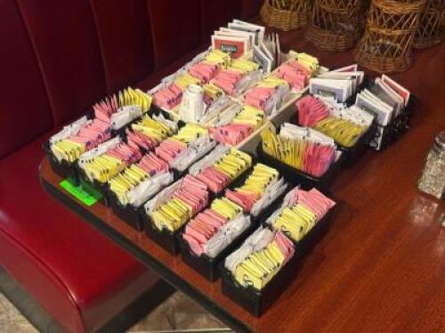 LARGE GROUP OF CONDIMENT ORGANIZERS