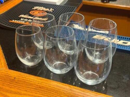 (6) - STEMLESS WINE GLASES