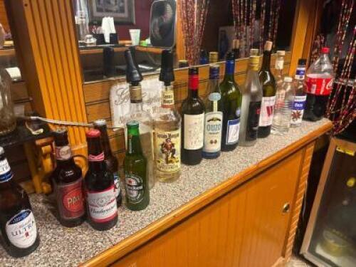 LARGE ASSORTMENT OF OPENED LIQUOR