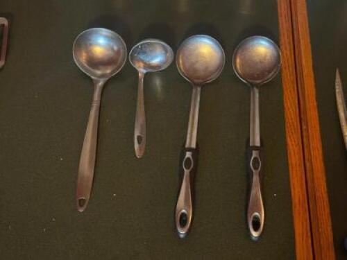 (4) - STAINLESS LADLES