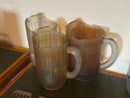 (3) - WATER PITCHERS
