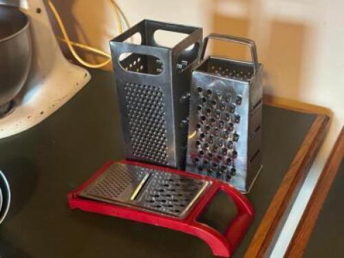 (3) - CHEESE GRATERS