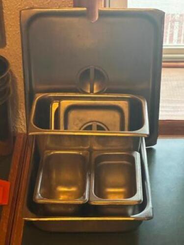 LARGE GROUP OF ASSORTED STAINLESS INSERTS