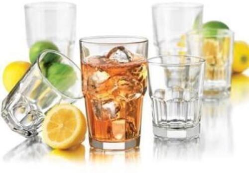 DESCRIPTION: 16PC BOSTON DRINKWARE SET BRAND/MODEL: LIBBEY RETAIL$: $76.41 QTY: 1