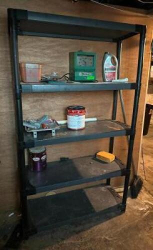 5-TIER PLASTIC SHELVING UNIT