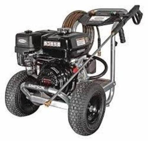 DESCRIPTION: (1) GAS POWERED PRESSURE WASHER BRAND/MODEL: SIMPSON #55CH57 INFORMATION: HEAVY DUTY, 4 GPM, 3500 PSI RETAIL$: $1355.27 EA QTY: 1