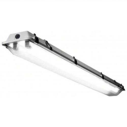 DESCRIPTION: (4) CHANNEL STRIP FLUORESCENT FIXTUREBRAND/MODEL: LITHONIA LIGHTING #38GT85RETAIL$: $200.00 EASIZE: APPROX 48" LONGQTY: 4