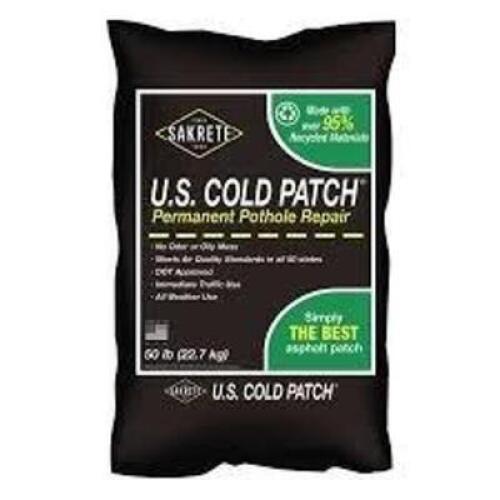 DESCRIPTION: (7) BAGS OF COLD PATCH BRAND/MODEL: SAKRETE #8EJP2 SIZE: 50 LB RETAIL$: $24.06 EA QTY: 7