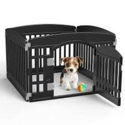 DESCRIPTION: (1) PET PLAYPENS BRAND/MODEL: PRODUCT NUMBER #GWL-S4X24-BK INFORMATION: BLACK SIZE: 35"L x 35"W x 23.5"H RETAIL$: $34.99 EA QTY: 1
