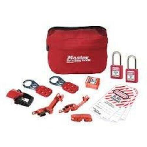 DESCRIPTION: (1) ELECTRICAL LOCKOUT KIT BRAND/MODEL: MASTER LOCK #S1010E410KA INFORMATION: RED CASE, 2 LOCK, 12 PIECE RETAIL$: $102.99 EA QTY: 1
