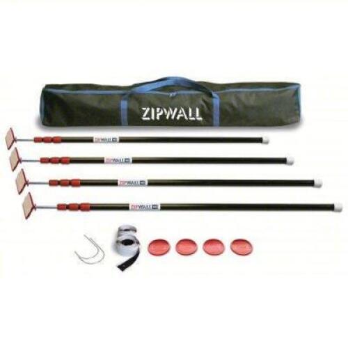 DESCRIPTION: (2) DUST BARRIER SYSTEM BRAND/MODEL: ZIPWALL #32V058 INFORMATION: TELESCOPING POLE SIZE: 4.16' X 5" WIDE RETAIL$: $201.15 EA QTY: 2